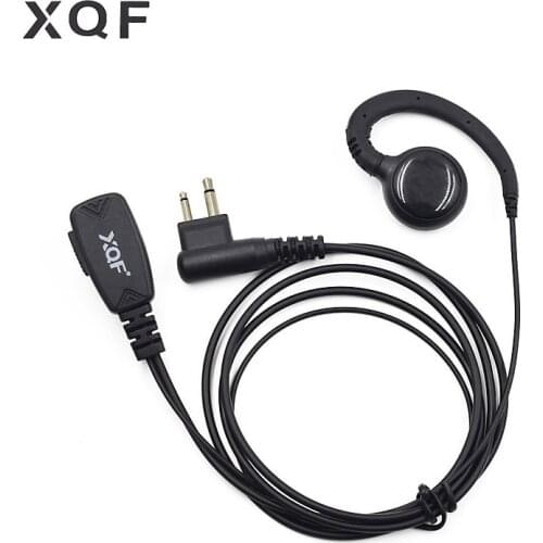 XQF Earhook PTT Headset Earphone Mic for Motorola Walkie Talkie Radio CP200 CP300 RDX RDU2020 RDM2020 Transceiver Mag One A6 A8
