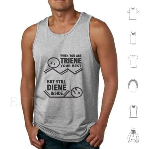 Chemistry Puns Tank Tops Vest Sleeveless Chemistry Chemistrys Puns Funny Humour Triene Diene Organic Chemistry Trying Your