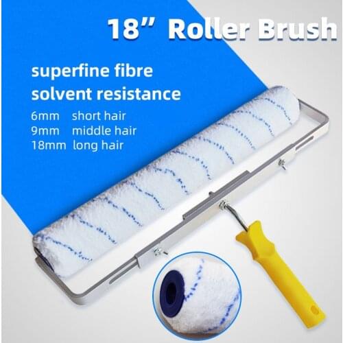 18inch 46cm Paint Roller Brush for Wall Decorative Nap 6mm/9mm/18mm Short-middle-long plush Painting Handle Tool double support