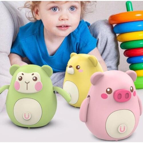 8 Styles Creative Pet Walking Toy Funny Plastic Anti-scratch Educational Simulation Lovely Rotation Swing Animal Toy for Kids