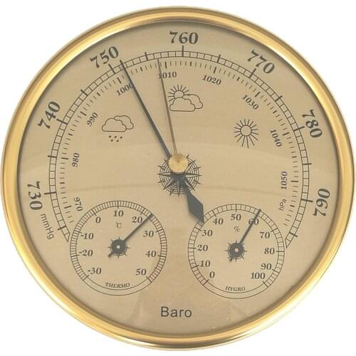 Barometer Thermometer Hygrometer Weather Station Barometric Pressure Temperature Humidity Measurement Easy Reading Display