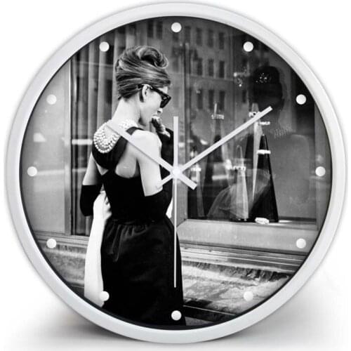 Monroe Wall Clock Woman Design Fashion Silent Living Room Wall Decor Saat Home Decoration Watch Wall Cool Christmas Gift