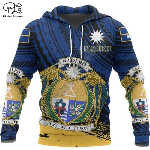 NewFashion Nauru Micronesia Island Country Flag Tribal Culture Retro Pullover 3DPrint Men/Women Autumn Colorful Funny Hoodies 19