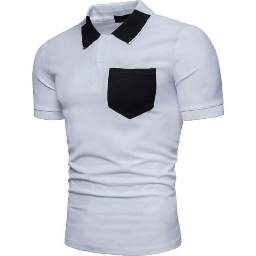 New summer mens Luokou mixed colors casual short-sleeved POLO