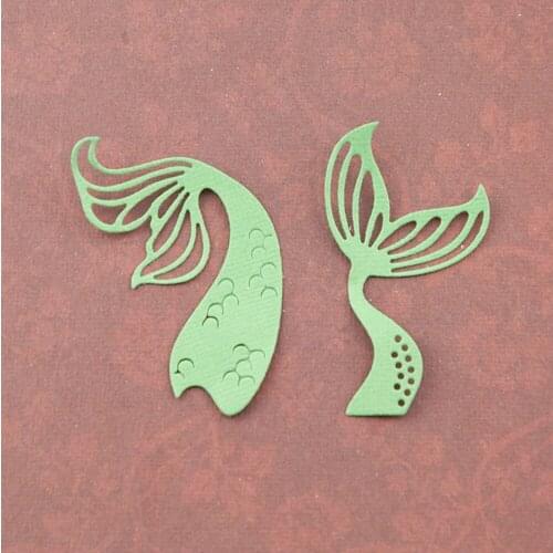 Mermaid Tail Metal Cutting Dies Stencil Scrapbooking Card Album Embossing DIY