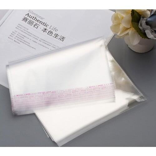 Wholesale 500pcs 20cmx34cm Clear Self Adhesive Plastic Bag Jewelry Gift Bag for food/clothes/jewelry/women Package Opp Bags