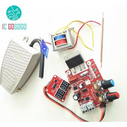 NY-D01 100A/40A Spot Welding Machine Control Board Welder Transformer Controller Panel Parts Adjust Time Current Digital Display