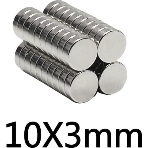 10~50pcs Permanent NdFeB Super Strong Powerful Magnets 10x3 mm N35 Round Magnets 10x3mm Neodymium Magnet Dia 10*3 mm Circular10