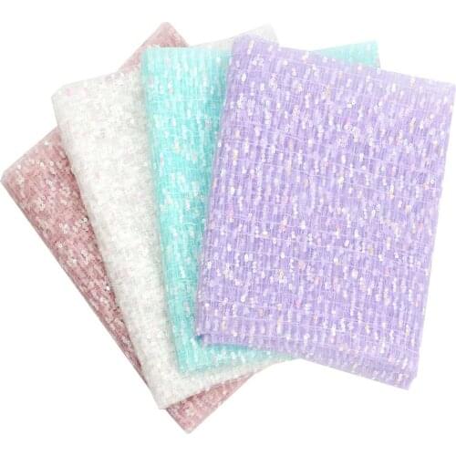45*150cm Sequined Gauze Fabric Material Veil Photo Pink Background Cloth Lace Sequined Gauze DIY Handmade