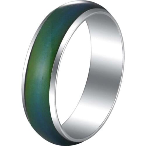 Stylish Unisex Rings Color Change Band Emotion Feeling Mood Temperature Ring Cool Jewelry Christmas Birthday Black Friday Gift