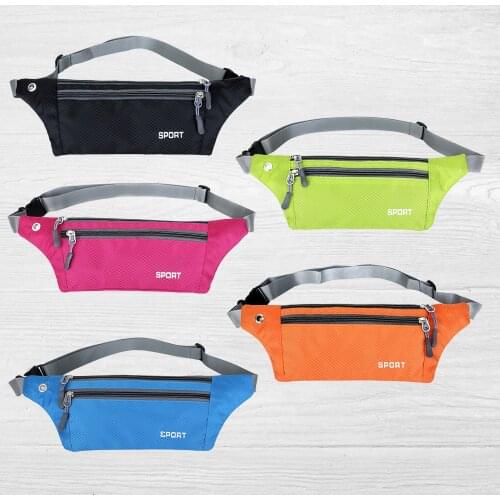 Unisex Ultra-thin Pocket Waist Belt Bag Man Women Waterproof Lycra Portable Outdoor Sports Small Fanny Pack Bum Hip Bag