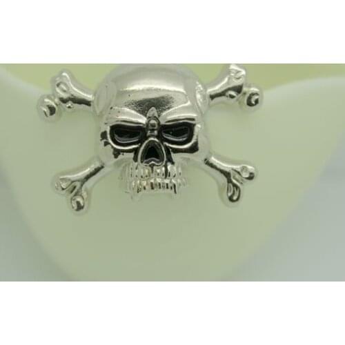 4cm Gun Silver Diy Material Skull Rivet Free Shipping 20 pieces