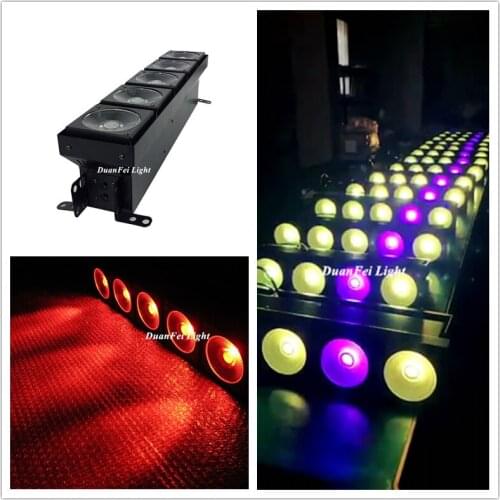 10 pieces/lot 5pcs 30 watt led blinder Stage floodlights background led pixel blinder cob led matrix rgb