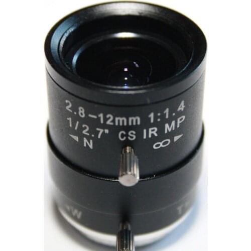 2.8-12mm diaphragme manuel IR CCTV lentille de Zoom des cameras de securite