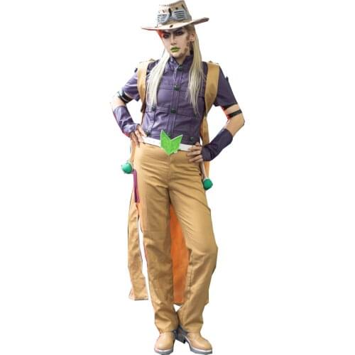 2020 JoJos Bizarre Adventure Steel Ball Run Gyro Zeppeli Halloween Cosplay Costume Julius Caesar Zeppeli Cosplay Customize Any