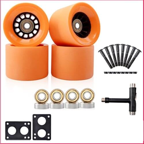 2020 New Arrival Size 78A 70*51mm Skateboard Wheels For Longboard Wheels With Bearings and Tools With 6mm Gasket 29mm screw