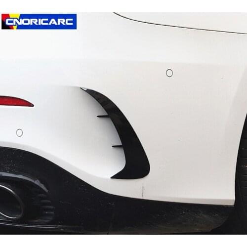 Car Rear Bumper Spoiler Flank Tail Wind Knife Decoration Cover Trim For Mercedes Benz A Class W177 A180 A200 2019-2020 Exterior