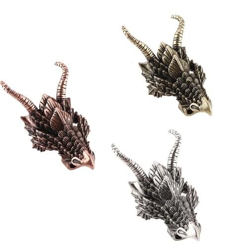 Paracord Beads for Jewelry Making Supplies Vintage Gold Gothic Dragon Spacer Beads Diy Bracelet Accessories Wholesale Lots Bulk