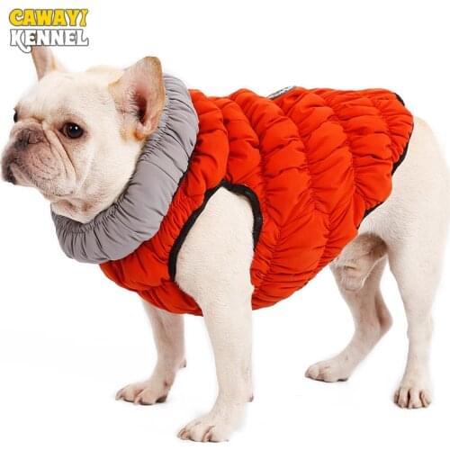 CAWAII KENNEL Winter Warm Soft Coats Overalls for Dogs Pet Clothing Stretch Warm Vest Jacket Double-sided Dog Clothes D2193