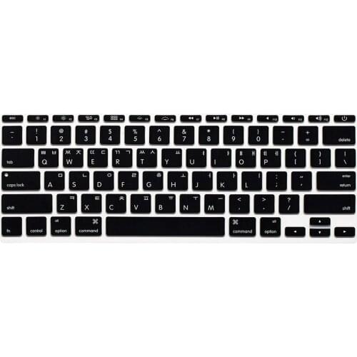 Korean Keyboard Cover for MacBook Air 11 A1465 A1370 US-enter laptop keyboard protective film Korean display