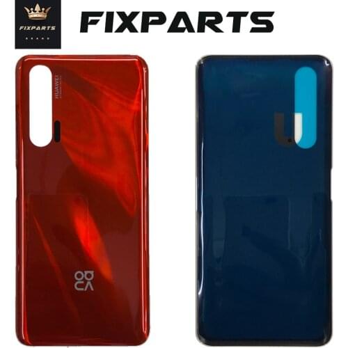For Huawei Nova 6 Back Glass Battery Cover Rear Door Housing Nova6 Case For HUAWEI Nova 6 Battery Cover Rear Glass Panel