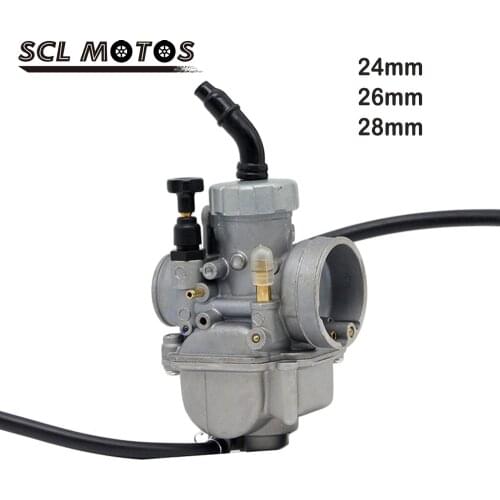 SCL MOTOS Keihin Manu Caburetor Motorcycle PE 24mm 26mm 28mm Carburador For 50cc 100cc 125cc 150cc Motorbike