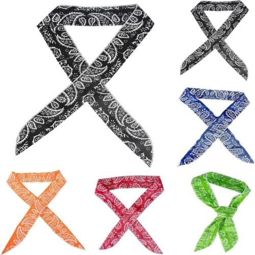 Summer Neck Cooler Scarf Body Ice Cool Cooling Wrap Tie Headband Fashion Multifunction Non-toxic Silk Bandana scarf Headband