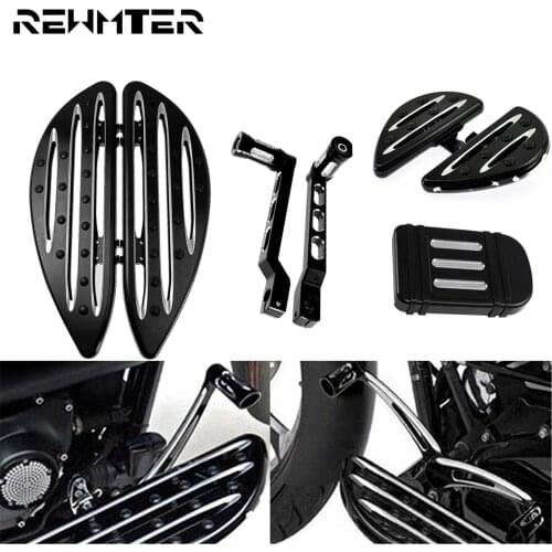 Motorcycle Male Foot Pegs Rear Footrests Front Floorboard Gear Shifter Shift Lever Brake Pedal Pad For Harley Softail FL Touring