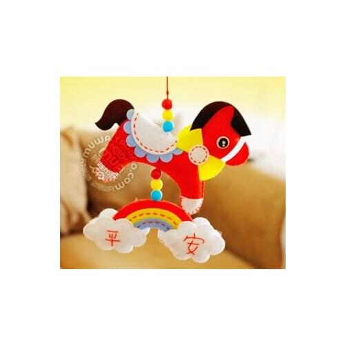 Cartoon pony car Fabric Felt kit Non-woven cloth Craft DIY Sewing set Felt Handwork Material DIY needlework supplies