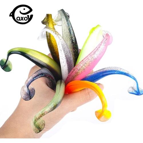 QXO 10Pcs/lot 13CM Soft Lure Silicone Worm Bait Float Swimbait Accessories Goods For Fishing Minnow Fish Tackl