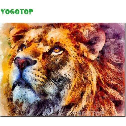 Diy 5d Square Round Diamond Painting kits Full Drill lion,big cat animal Cross Stitch Mosaic Decor Diamond Embroidery YY5175