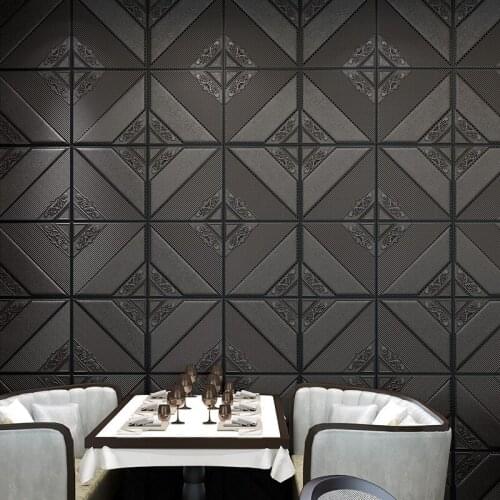 Chinese knot 3d wall sticker Self-adhesive waterproof Childrens room Collision avoidance Sound insulation background wallpaper