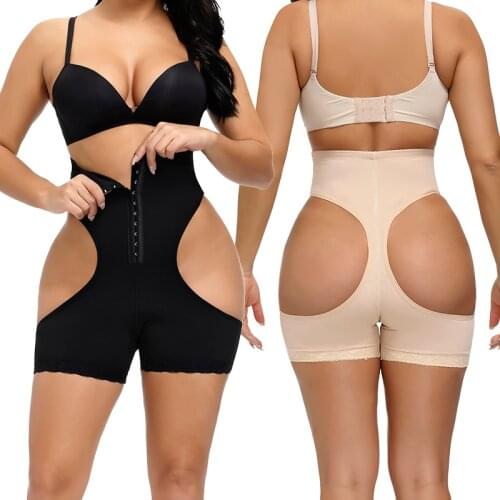 NEW Women Body Shaper Tummy Control Panties Zipper Sexy Hollow Out Briefs Underwear Lady Abdomen And Butt Lifter Shapewear S-6XL
