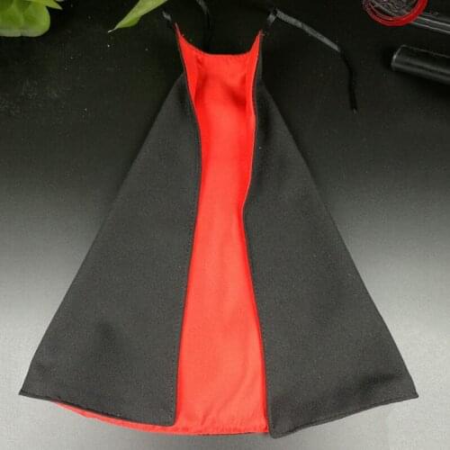 1:6 Scale Ancient Soldier Jin Yiwei Red and Black Cloak Applicable to 303 For 12" Body Action Figures Doll Accessories