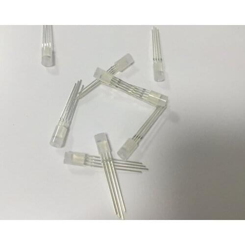 Flat hat WS2812D led chip 5mm RGB WS2811 LEDs;DIP F5mm RGB full color;with WS2811 IC built in
