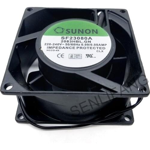 Genuine for SUNON fan SF23080A 2083HBL.GN 8038 220V 8cm fan