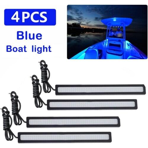 Ships LED Light Bar Super Bright Waterproof 12 Volt 6.7 Inch Blue Boats