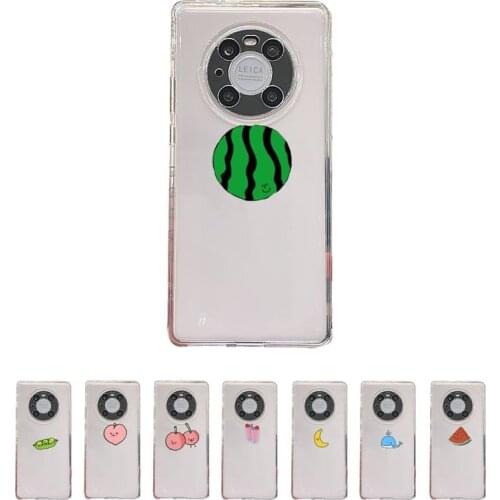 Cute cartoon fruit watermelon animal whale Phone Case Transparent For Huawei honor V 40 30 20 X note 10 pro lite max s Soft TPU