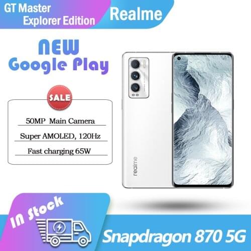 Original Realme GT Master Explorer Edition 5G SmartPhone Snapdragon870 65W Flash Charger 4500mAh NFC Google Play AMOLED 120HZ