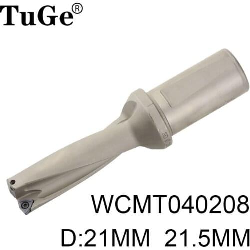 WC stype U drill Diamter 22mm 24.5mm CNC indexable U drill 2D/3D shank 25mm drill bits use WCMT040208 inserts lathe CNC mechine