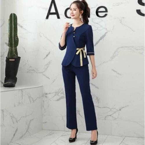 Women massage clothes black 2pcs Sets Female Sauna foot bath Uniforms Beauty Clothing beautician clothes SPA Uniform