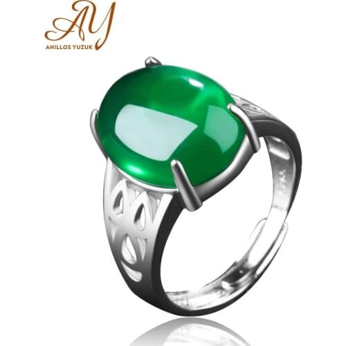 Anillos Yuzuk 925 Sterling Silver Chalcedony Gemstone Rings For Women Fine Jewelry Luxury Engagement & Wedding Accessories Gifts