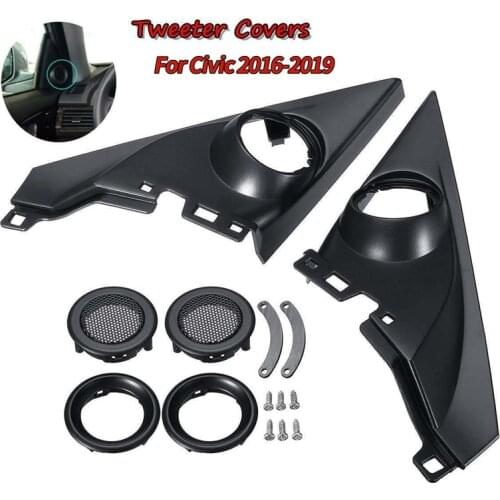 1.5 Inch Pair Front Pillar Althorn Tweeter Covers Car Tweeter Refitting Speaker Boxes Mounts for Honda Civic -2019