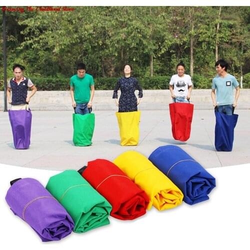 1pc Kids Familie Sack Racing Games Springen Sport Training Party Outdoor Fun Speelgoed School Activiteit Sack Race Bag