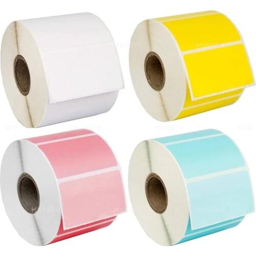 MUNBYN 2.25" X 1.25 Inch Sticker Label 1000pcs Label Per Roll Compatible with Shipping Printer Used for Home Office Warehouse