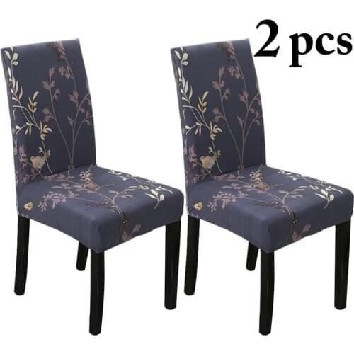 2PCS Chair Cover Dust-proof Creative Stretchy Chair Slipcover Dining Chair Cover