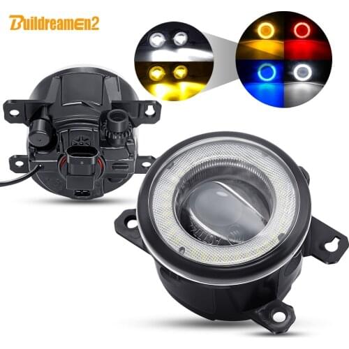 2 X Car Angel Eye Fog Light LED Lens DRL Fog Lamp 30W H11 12V For Peugeot 3008 207 307 4007 5008 2008 4008 407 408 607 301 308