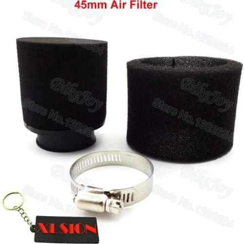 45mm Straight Neck Double Foam Air Filter 140cc 150cc Pit Motard Dirt Bike ATV Quad Scooter Motocross Motorcycle Motorbike Parts