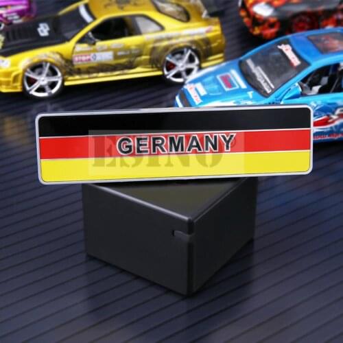 10 x Newest 3D Car Trunk ABS Badge Emblem For Germany National Flag Sticker Adhesive Motocross Logo Car Styling Badge Decal