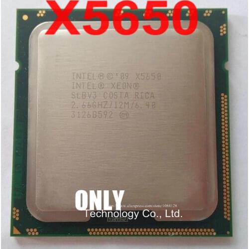 Free shipping Original Intel Xeon X5650 CPU processor /2.66GHz /LGA1366/12MB L2 Cache/Six Core/ server CPU